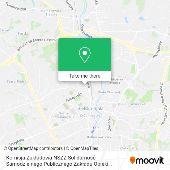 Komisja Zakładowa NSZZ Solidarność Samodzielnego Publicznego Zakładu Opieki Zdrowotnej map