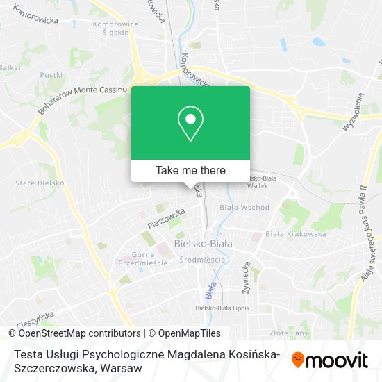 Testa Usługi Psychologiczne Magdalena Kosińska-Szczerczowska map