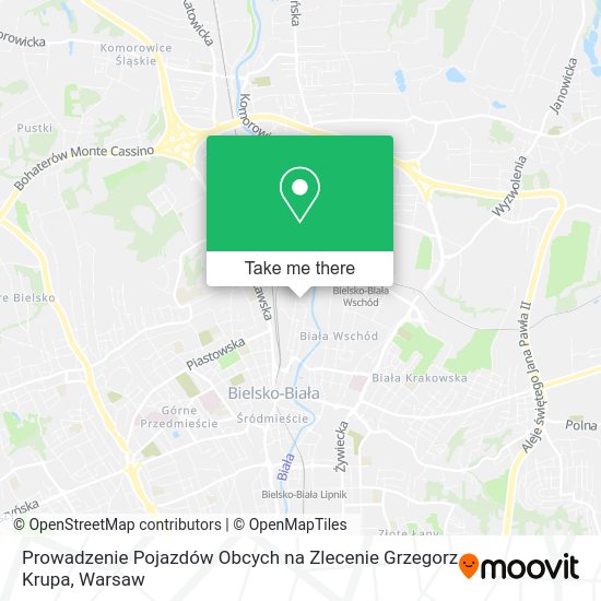 Prowadzenie Pojazdów Obcych na Zlecenie Grzegorz Krupa map