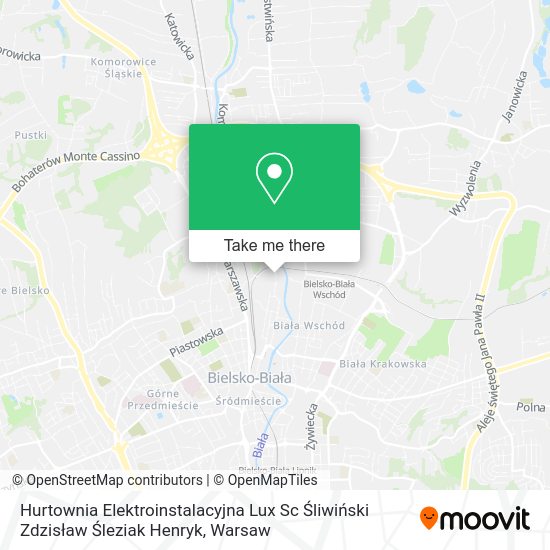 Hurtownia Elektroinstalacyjna Lux Sc Śliwiński Zdzisław Śleziak Henryk map