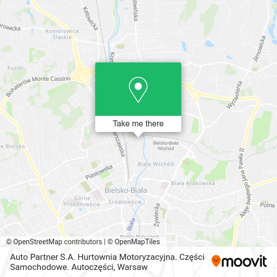 Auto Partner S.A. Hurtownia Motoryzacyjna. Części Samochodowe. Autoczęści map