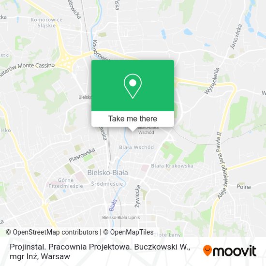 Projinstal. Pracownia Projektowa. Buczkowski W., mgr Inż map