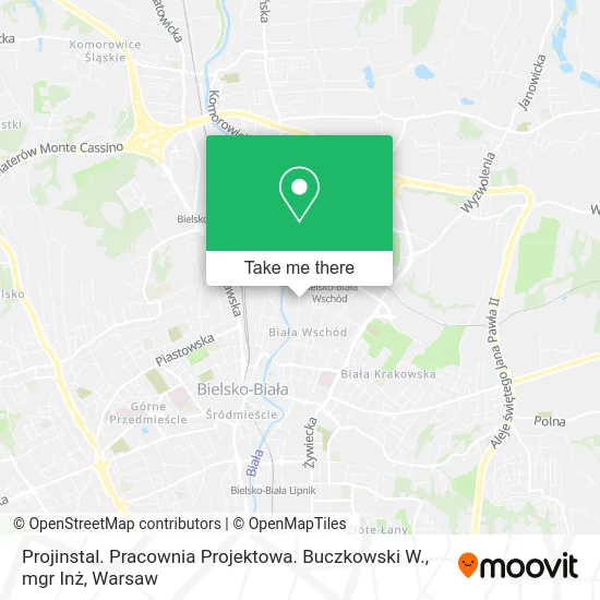 Карта Projinstal. Pracownia Projektowa. Buczkowski W., mgr Inż