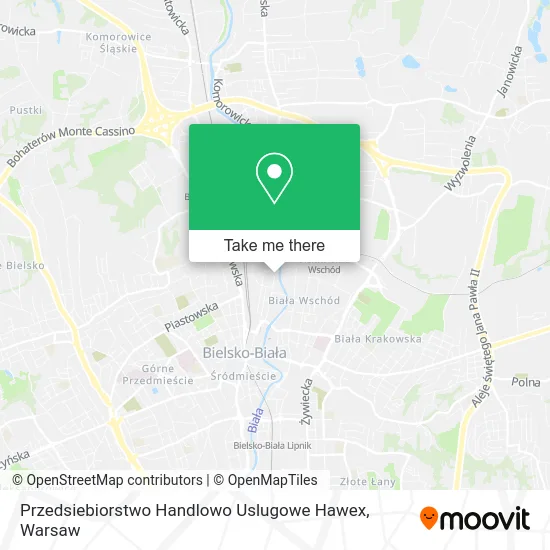Карта Przedsiebiorstwo Handlowo Uslugowe Hawex