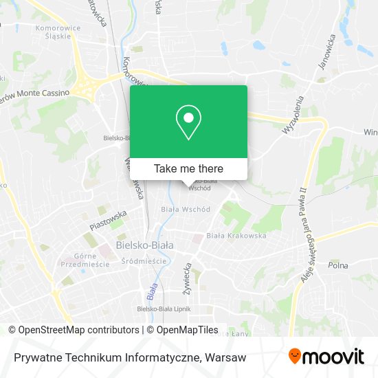 Prywatne Technikum Informatyczne map