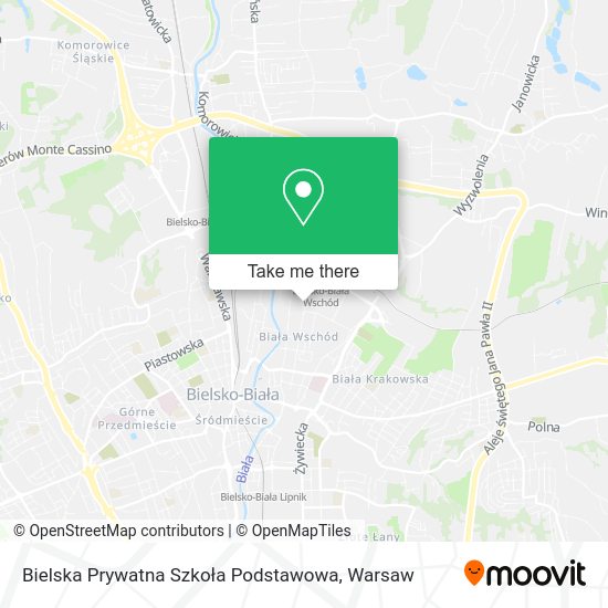 Карта Bielska Prywatna Szkoła Podstawowa