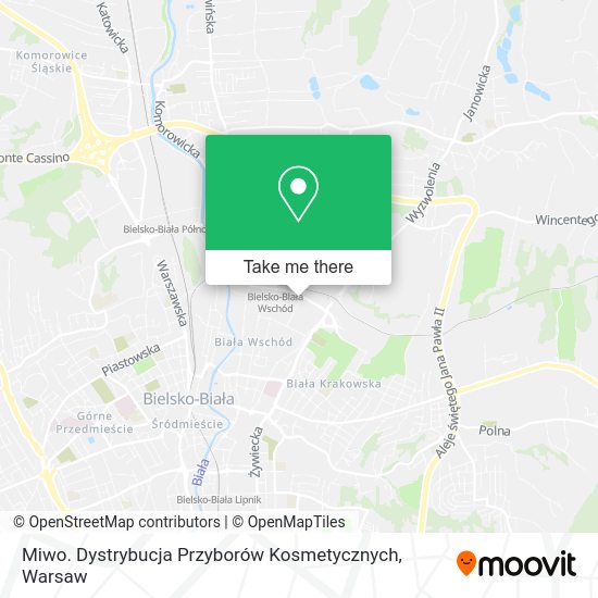 Карта Miwo. Dystrybucja Przyborów Kosmetycznych