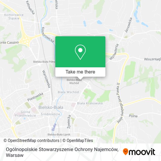 Карта Ogólnopolskie Stowarzyszenie Ochrony Najemców