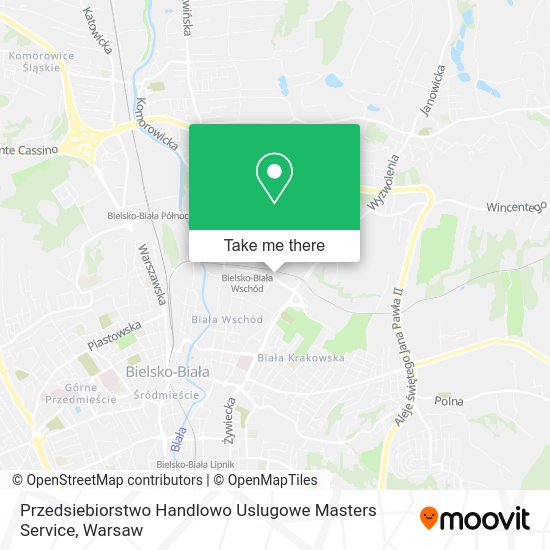 Карта Przedsiebiorstwo Handlowo Uslugowe Masters Service