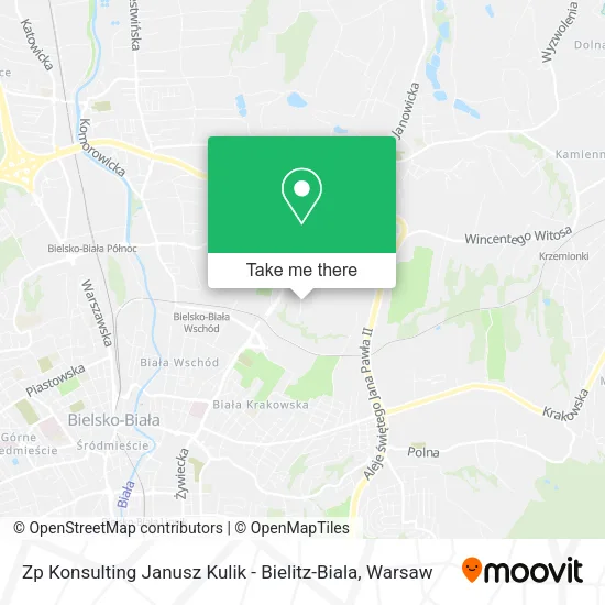 Карта Zp Konsulting Janusz Kulik - Bielitz-Biala