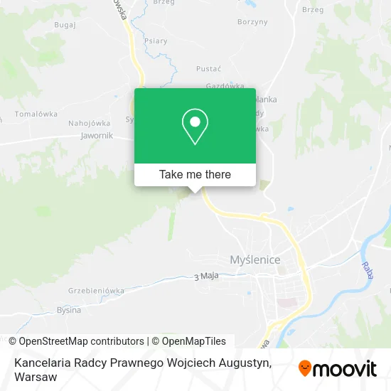 Карта Kancelaria Radcy Prawnego Wojciech Augustyn