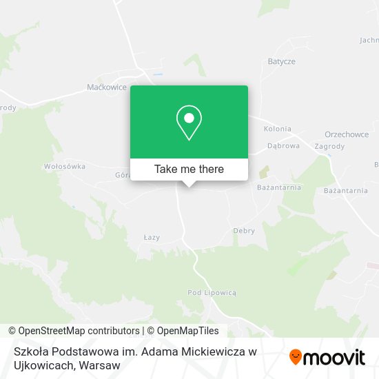 Szkoła Podstawowa im. Adama Mickiewicza w Ujkowicach map