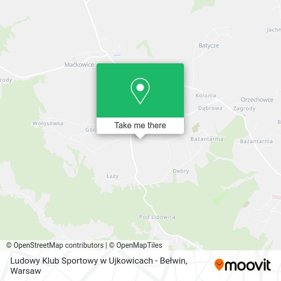 Ludowy Klub Sportowy w Ujkowicach - Bełwin map