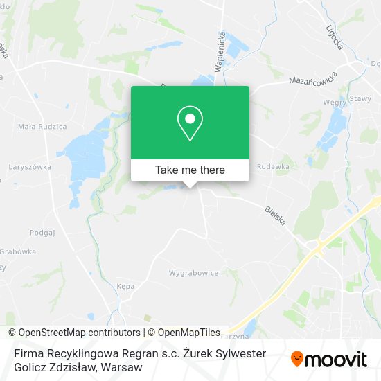 Firma Recyklingowa Regran s.c. Żurek Sylwester Golicz Zdzisław map