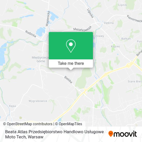 Beata Atlas Przedsiębiorstwo Handlowo Usługowe Moto Tech map