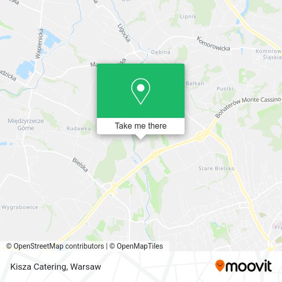 Kisza Catering map