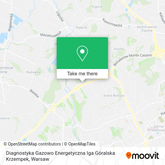 Diagnostyka Gazowo Energetyczna Iga Góralska Krzempek map