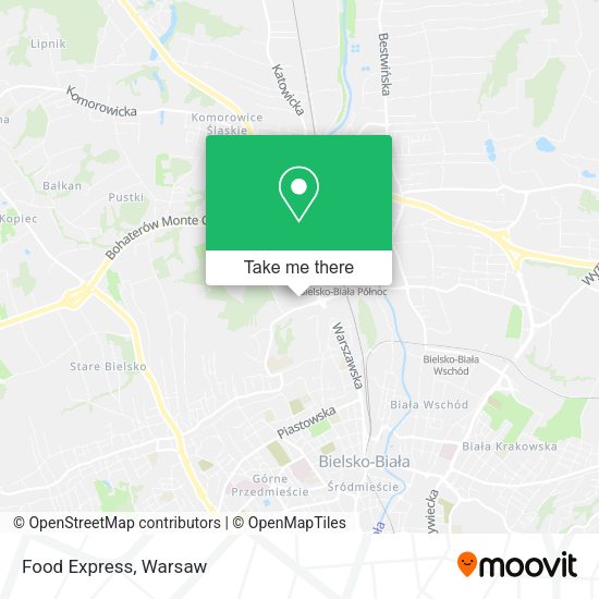 Food Express map