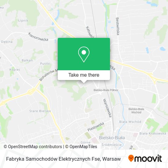 Fabryka Samochodów Elektrycznych Fse map