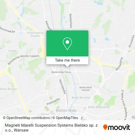 Карта Magneti Marelli Suspension Systems Bielsko sp. z o.o.