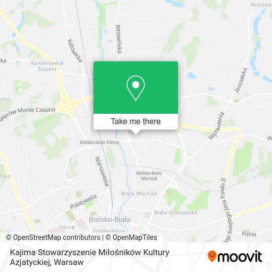 Kajima Stowarzyszenie Miłośników Kultury Azjatyckiej map