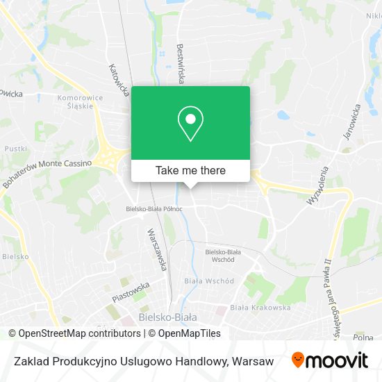 Zaklad Produkcyjno Uslugowo Handlowy map