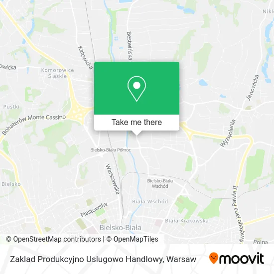 Zaklad Produkcyjno Uslugowo Handlowy map