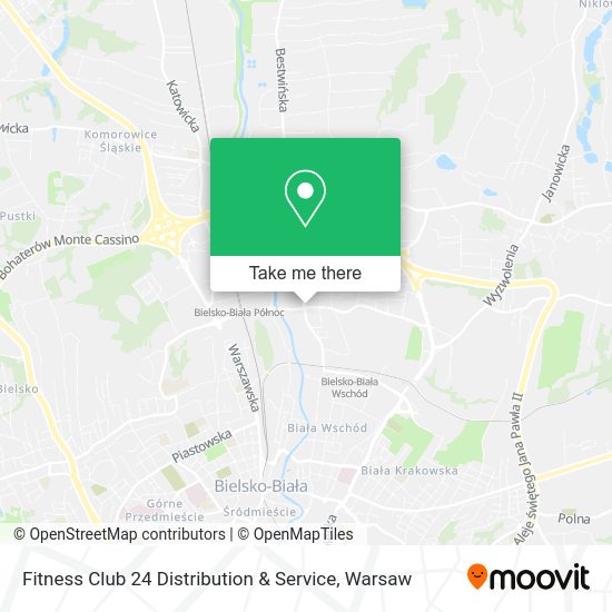 Fitness Club 24 Distribution & Service map