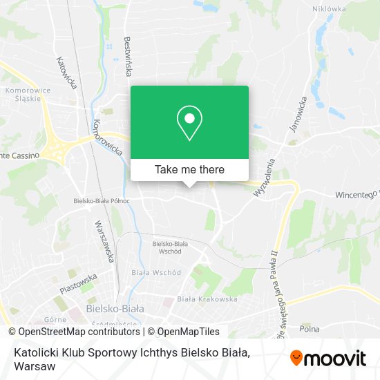 Katolicki Klub Sportowy Ichthys Bielsko Biała map