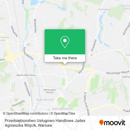 Przedsiębiorstwo Usługowo Handlowe Judex Agnieszka Wójcik map