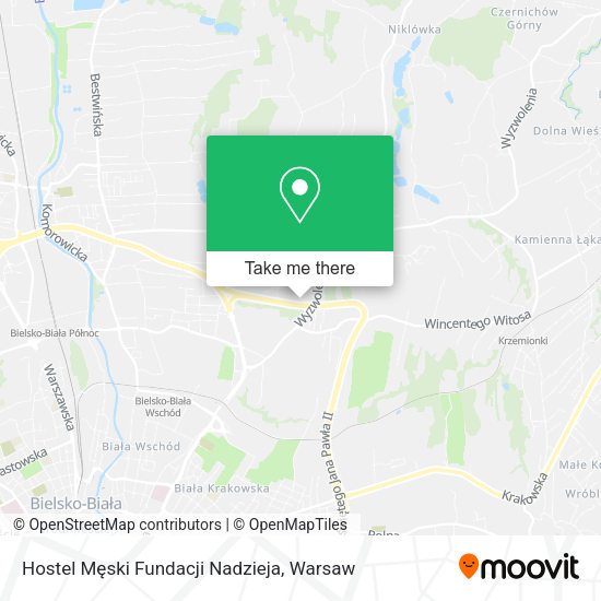 Hostel Męski Fundacji Nadzieja map