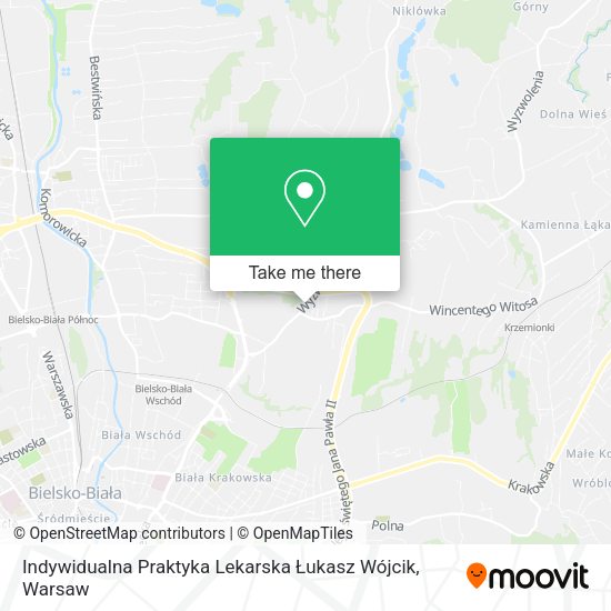 Indywidualna Praktyka Lekarska Łukasz Wójcik map