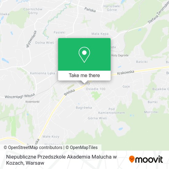 Niepubliczne Przedszkole Akademia Malucha w Kozach map