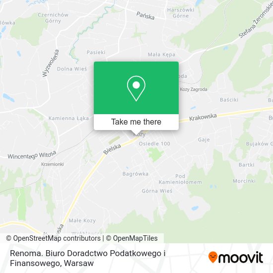 Renoma. Biuro Doradctwo Podatkowego i Finansowego map