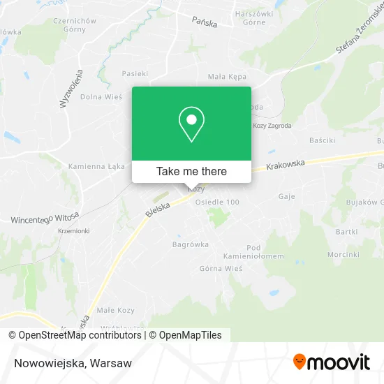 Nowowiejska map