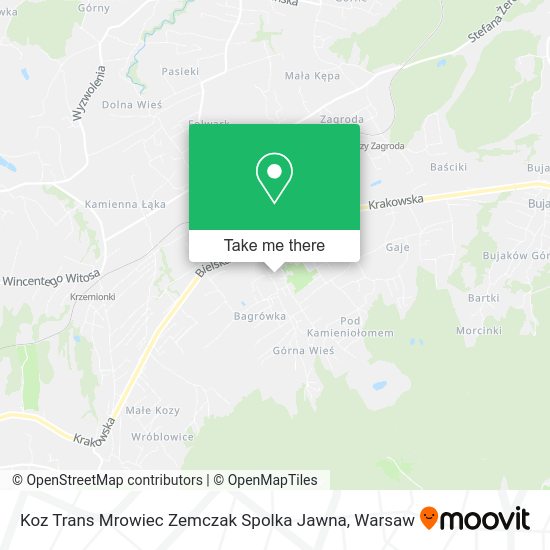 Koz Trans Mrowiec Zemczak Spolka Jawna map