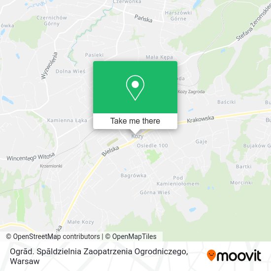 Ogrãd. Spãldzielnia Zaopatrzenia Ogrodniczego map