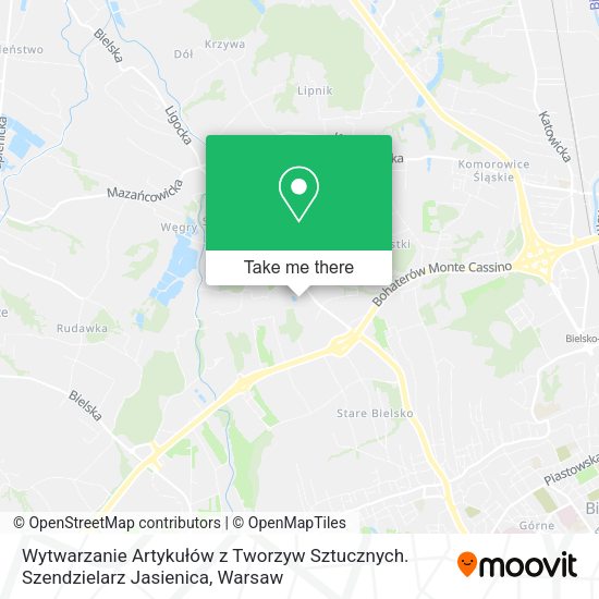 Wytwarzanie Artykułów z Tworzyw Sztucznych. Szendzielarz Jasienica map