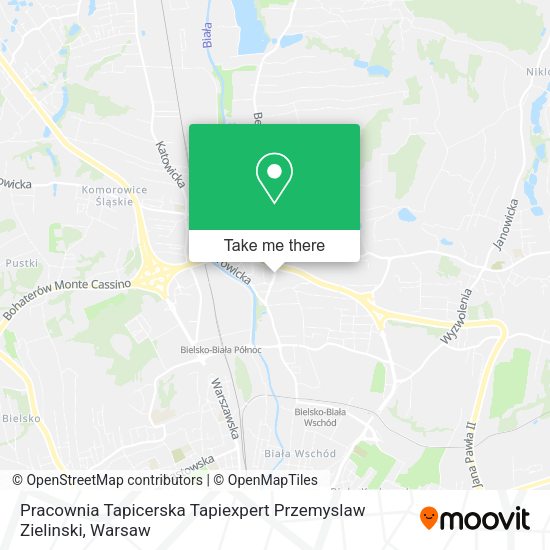 Pracownia Tapicerska Tapiexpert Przemyslaw Zielinski map