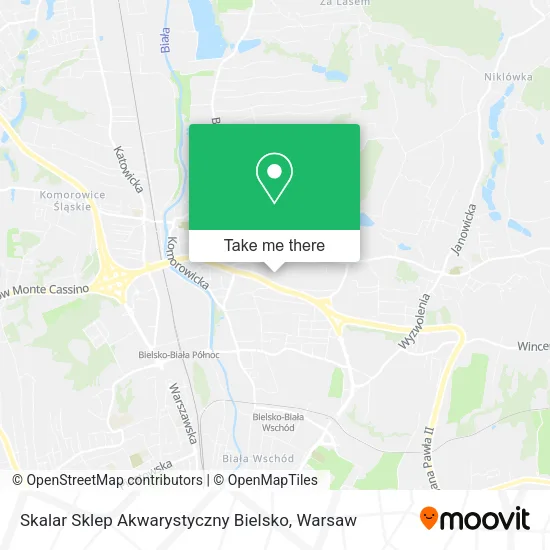 Карта Skalar Sklep Akwarystyczny Bielsko