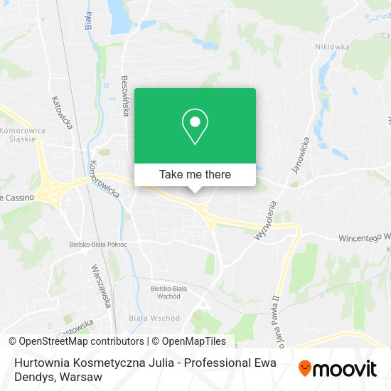 Hurtownia Kosmetyczna Julia - Professional Ewa Dendys map