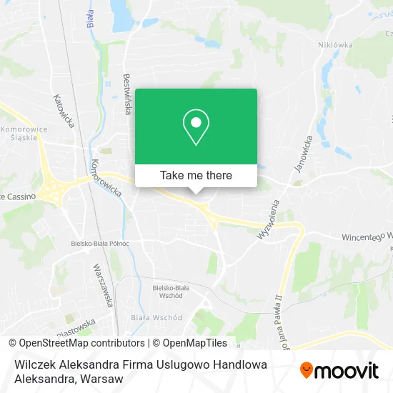Карта Wilczek Aleksandra Firma Uslugowo Handlowa Aleksandra