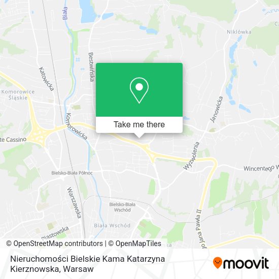 Nieruchomości Bielskie Kama Katarzyna Kierznowska map