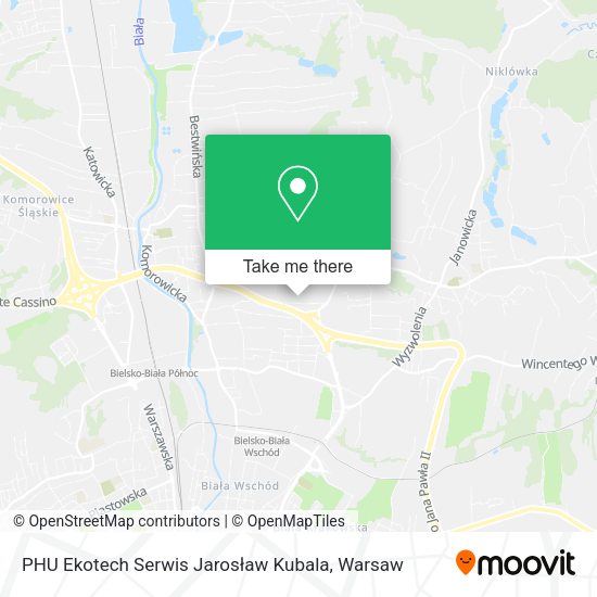 PHU Ekotech Serwis Jarosław Kubala map