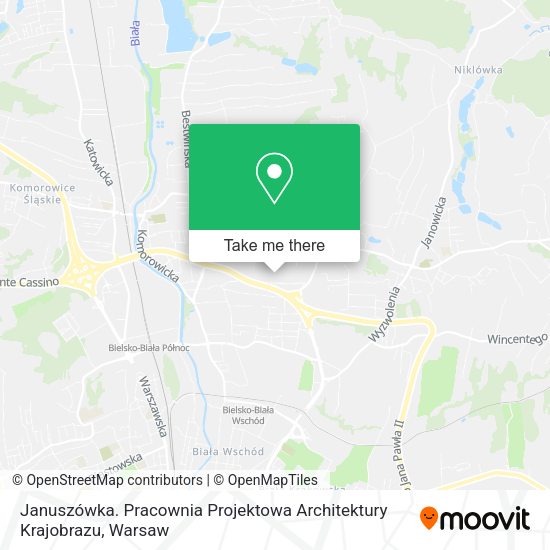 Januszówka. Pracownia Projektowa Architektury Krajobrazu map