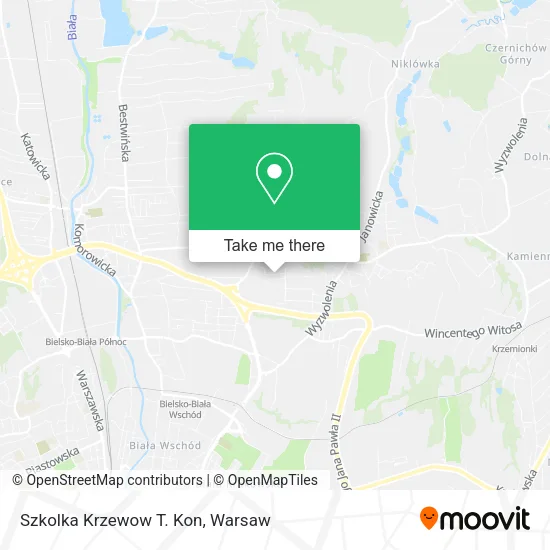 Карта Szkolka Krzewow T. Kon