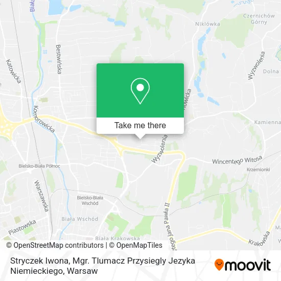 Карта Stryczek Iwona, Mgr. Tlumacz Przysiegly Jezyka Niemieckiego