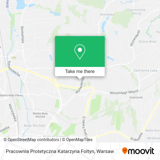 Карта Pracownia Protetyczna Katarzyna Foltyn