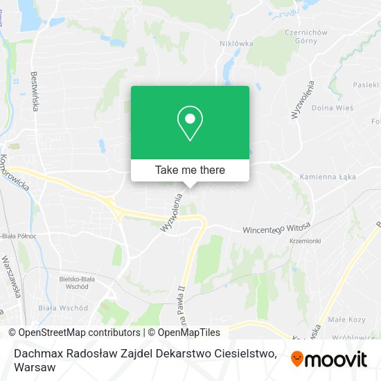 Dachmax Radosław Zajdel Dekarstwo Ciesielstwo map