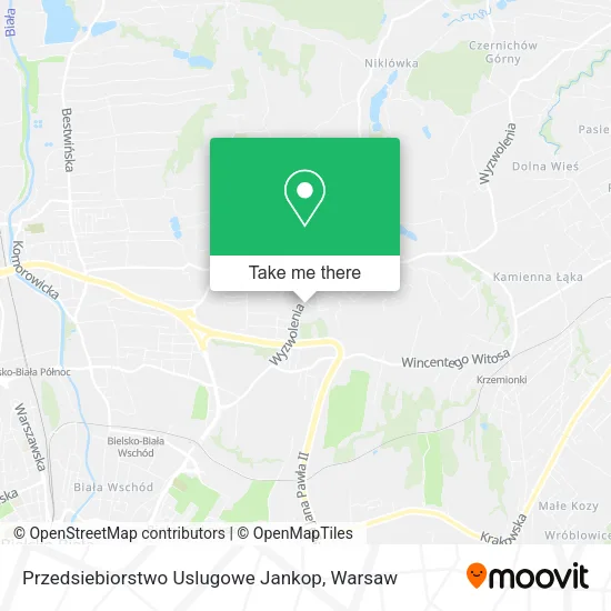 Карта Przedsiebiorstwo Uslugowe Jankop
